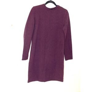 Topshop Women's Long Sleeve Knit Purple Dress SIZE 10